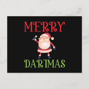 Merry Dartmas - Merry Christmas Dart Postcard