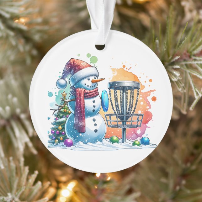 Merry Disc-mas | Disc Golf Personalised Christmas Ornament (Tree)