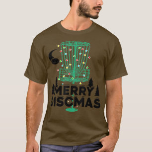 Merry Discmas Disc Golf Frisbee Christmas Xmas Fun T-Shirt