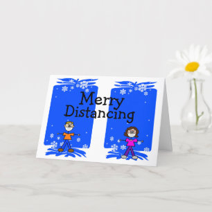 Merry Distancing Coronavirus Christmas Card