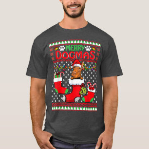 Merry Dogmas Doberman Dog Funny Ugly Christmas Xma T-Shirt