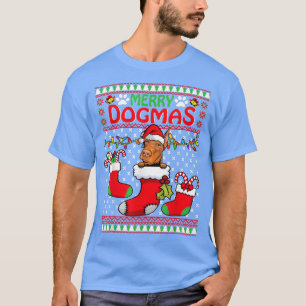 Merry Dogmas Doberman Dog Funny Ugly Christmas Xma T-Shirt
