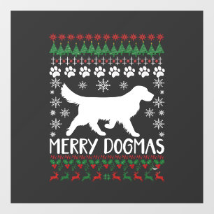 Merry Dogmas Dog Snowflake Ugly Christmas Sweater