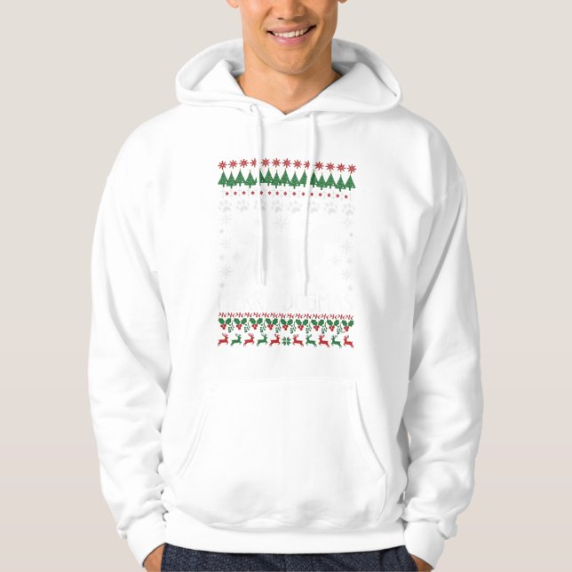 Merry Dogmas Dog Snowflake Ugly Christmas Sweater (Front)