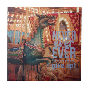 Merry Dragon Never Give Up Tile