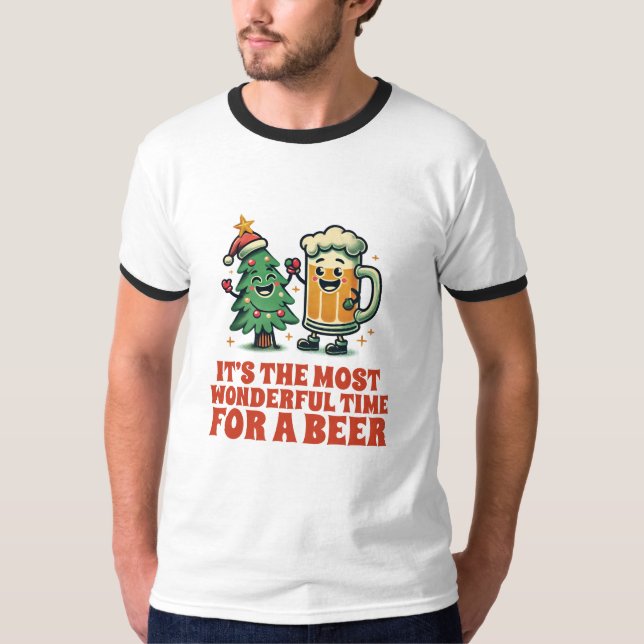Merry Drunk Funny Christmas  T-Shirt (Front)