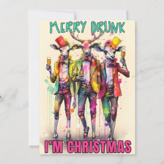 Merry Drunk Holiday Card