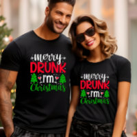 MERRY DRUNK I AM CHRISTMAS FUNNY 