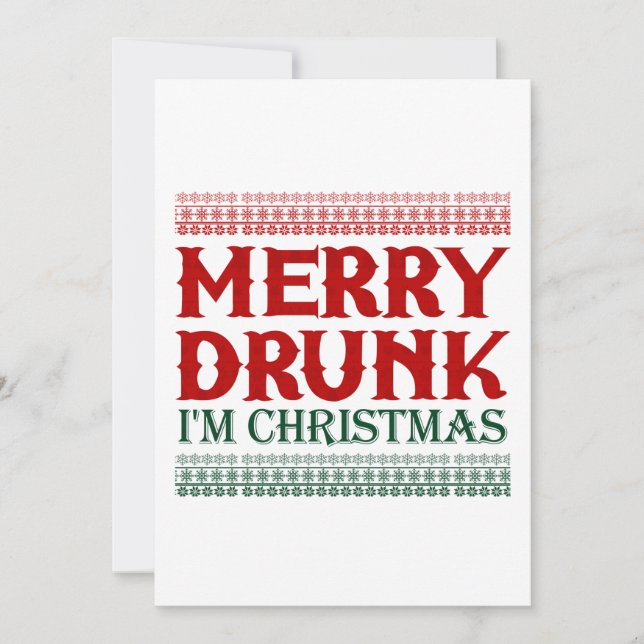 Merry Drunk I'm Christmas Gift Idea For Christmas (Front)