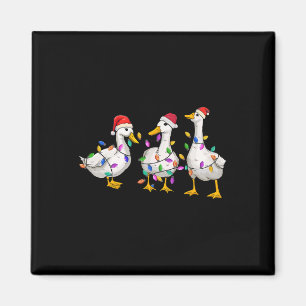 Merry Duckmas Funny Duck Christmas Duck Lover Xmas Magnet