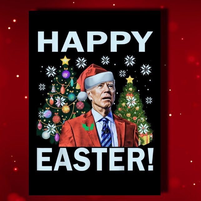 Merry Easter Funny Joe Biden Santa Christmas Holiday Card (Creator Uploaded)