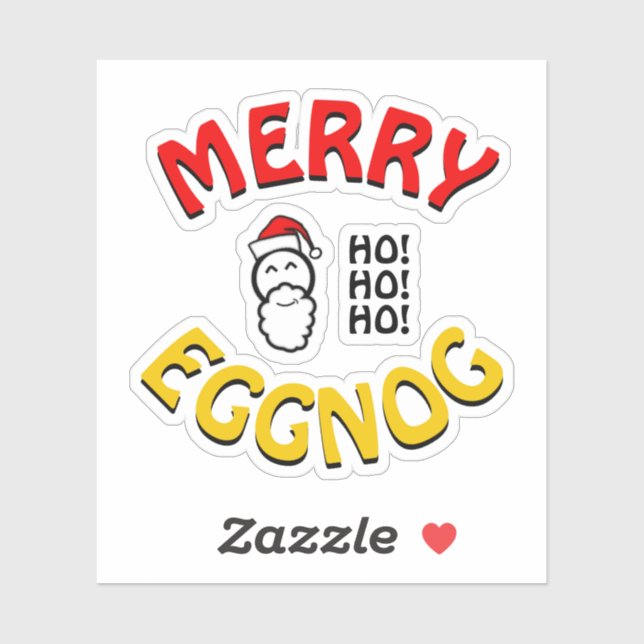 Merry Eggnog Holidays – Christmas Wordplay Joke (Sheet)