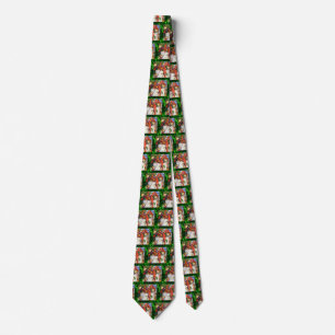 Merry Elves Wrapping Present Necktie