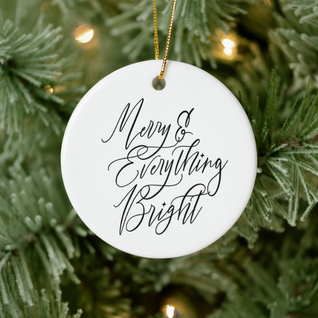Merry & Everything Bright Round Ceramic Tree Decoration (Tree)