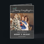 Merry Everything Chalkboard Mistletoes Christmas Holiday Card<br><div class="desc">Rustic 'Merry Everything' Chalkboard Mistletoes Christmas / Holiday Photo Card. Modern holiday / christmas photo card featuring 3 separate photos with front, inside and back design. The base background can be changed to the colour of your choice. Most text is editable. Designed / original artwork by fat*fa*tin. Easy to personalise...</div>