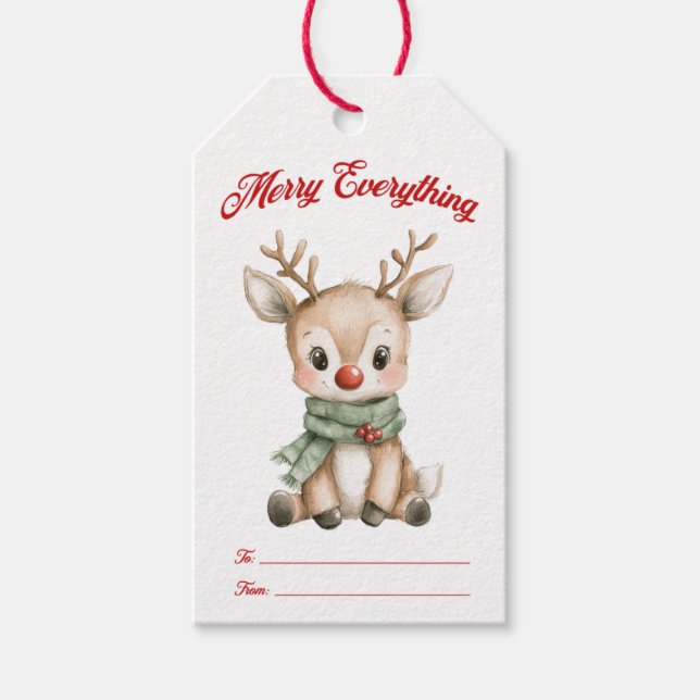 Merry Everything Christmas Gift Tag (Front)
