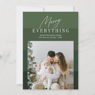 Merry everything festive script christmas  holiday card