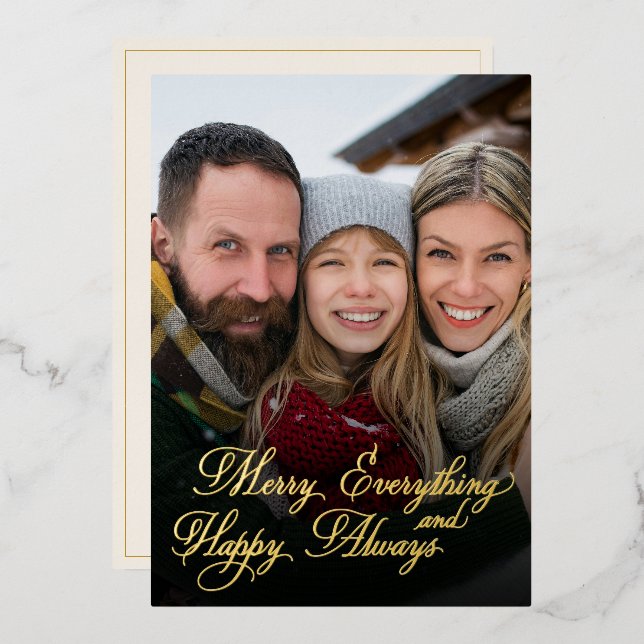 Merry Everything Happy Always Overlay Photo  (Front/Back)