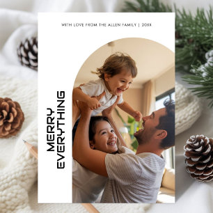 Merry Everything Holiday Card for Families