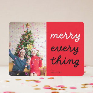 merry everything photo holiday card