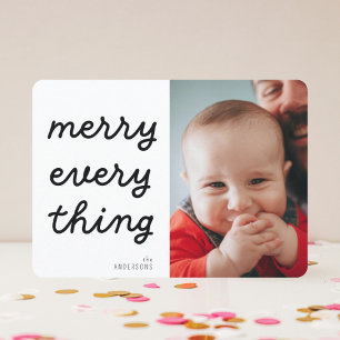 merry everything photo holiday card