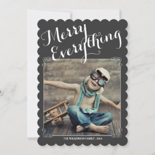Merry Everything Vintage Christmas Photo Card