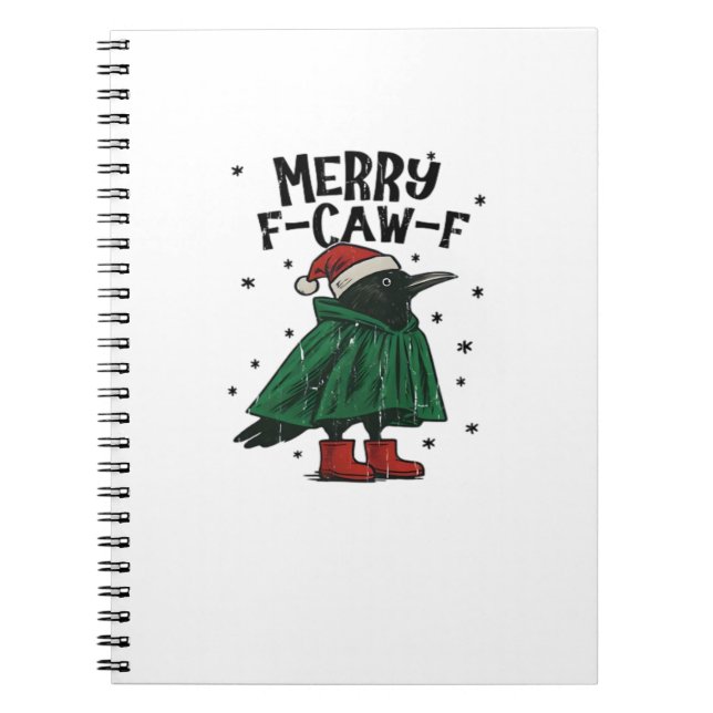 Merry F-Caw-F Essential Minimal Clean Notebook (Front)