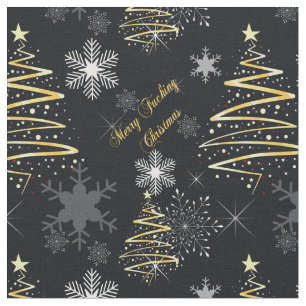Merry F*cking Christmas Fabric