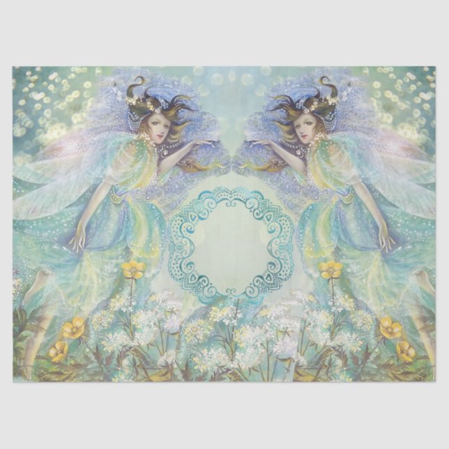 Merry Fairy Vintage Composite Tissue Paper (Front)