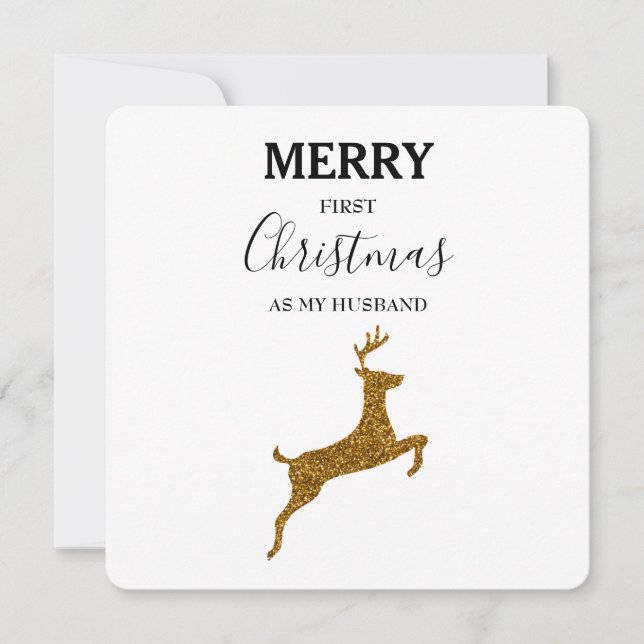 Merry First Christmas Husband Newly Weds (Front)