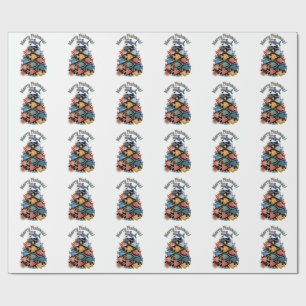 Merry Fishmas Christmas Tree Fish Funny Fishing Wrapping Paper