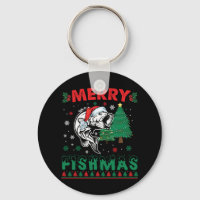 Merry Fishmas Fish Fishing Dad Fisherman Christmas