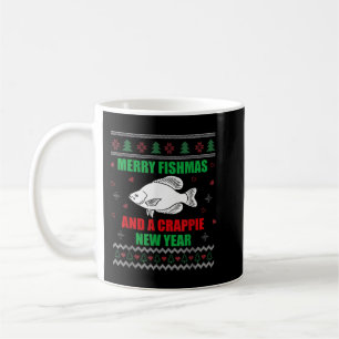 Merry Fishmas Fish Fishing Fisherman Ugly Christma Coffee Mug