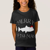 Merry Fishmas Fish Santa Hat Christmas