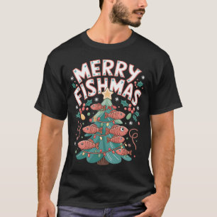 Merry Fishmas Fishing Christmas T-Shirt