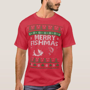 Merry Fishmas Fishing Ugly Christmas Sweater