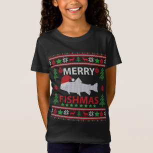 Merry Fishmas Fishing Ugly Christmas Sweater