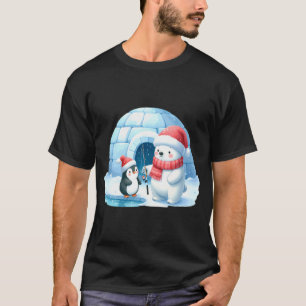 Merry Fishmas Funny Christmas Tree Lights Fish Fis T-Shirt