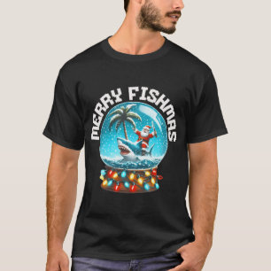 Merry Fishmas Funny Christmas Xmas T-Shirt