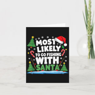 Merry Fishmas Funny Fish Santa Bigfoot Christmas F Card