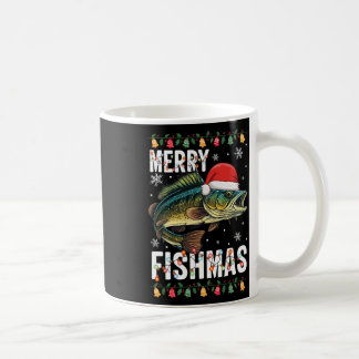 Merry Fishmas Funny Fishing Christmas Pajama Fishe Coffee Mug