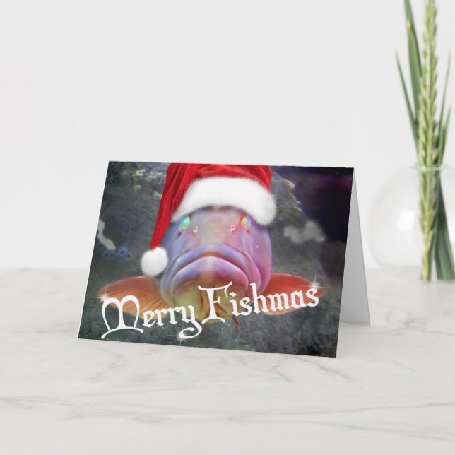 Merry Fishmas Holiday Card (Front)