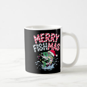 Merry Fishmas Santa Fishing Lovers Funny Fisherman Coffee Mug