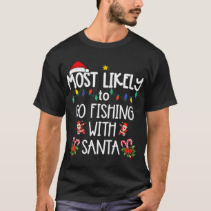 Merry Fishmas Santa Fishing Lovers Funny Fisherman T-Shirt