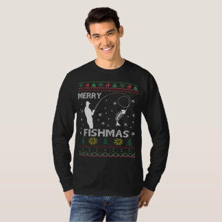 Merry Fishmas Ugly Christmas T-Shirt