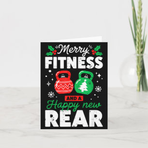 Merry Fitmas And A Happy New Rear Christmas Fitnes Card