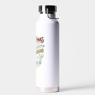Merry Fitmas And A Happy New Repbound Ugly Sweater Water Bottle