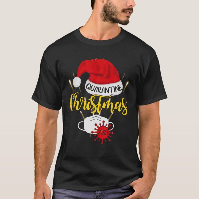 Merry Fitmas And A Happy New Year Funny T-Shirt (Front)