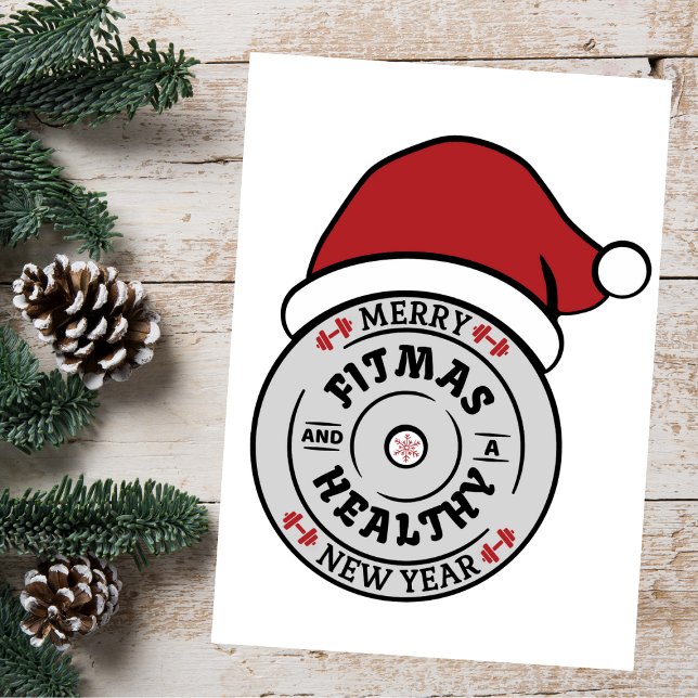 Merry Fitmas and Healty New Year Card (Creator Uploaded)