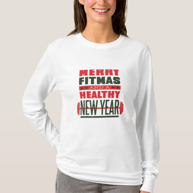 Merry fitmas T-Shirt (Front)